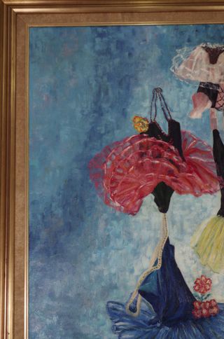 Óleo sobre lienzo Bodegón Ballet 136x108cm