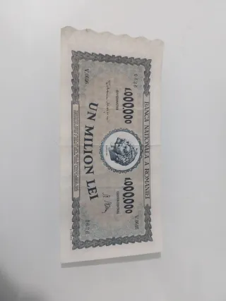 Billete 1 Millón Lei Rumanía