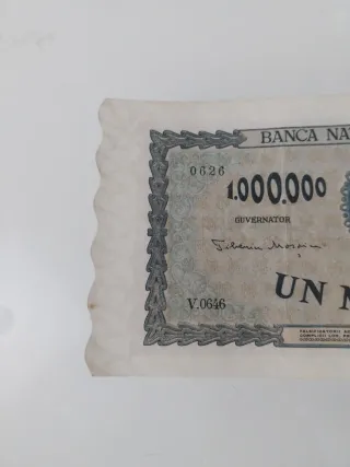 Billete 1 Millón Lei Rumanía