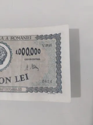 Billete 1 Millón Lei Rumanía