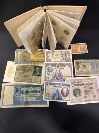 Colección Billetes Antiguos y monedas