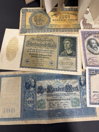 Colección Billetes Antiguos y monedas