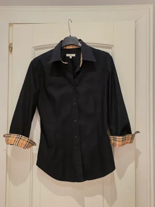 Camicia Burberry donna nera