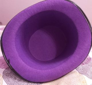 Sombrero de copa morado REBAJAS