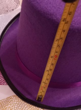 Sombrero de copa morado REBAJAS