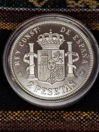 Moneda Plata 2 Pesetas 1889 Alfonso XIII