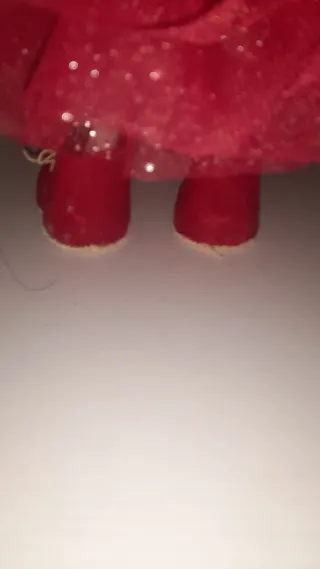 Decorazione Natalizia Cono Oro e Rosso