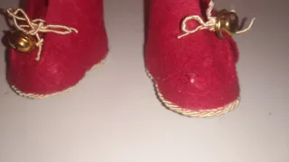 Decorazione Natalizia Cono Oro e Rosso