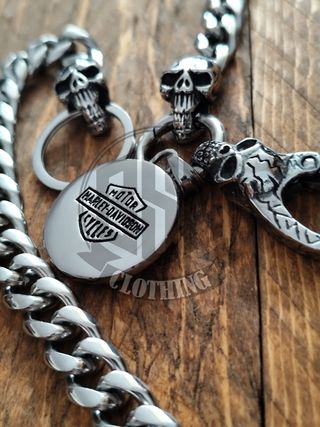 Catena portafoglio Harley Davidson Skull