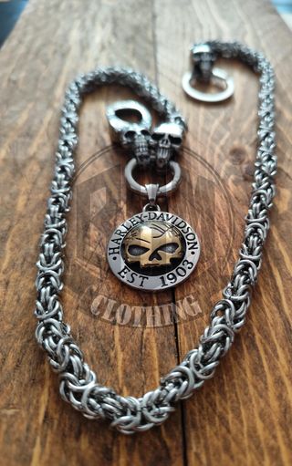 Catena portafoglio Harley Davidson Skull