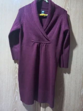 Vestido de punto H&M morado talla M