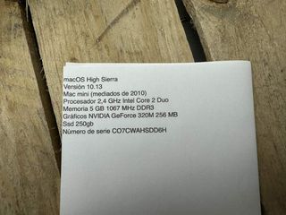 ORDENADOR APPLE MAC MINI 2