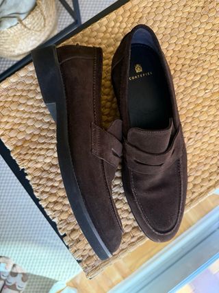 Zapatos de ante Cortefiel marrones