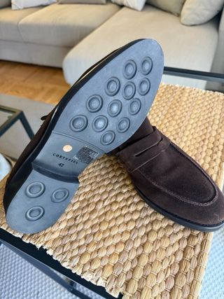 Zapatos de ante Cortefiel marrones