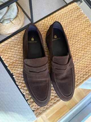 Zapatos de ante Cortefiel marrones