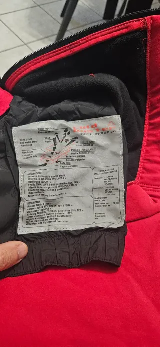 Salopette sci Kappa originale rossa