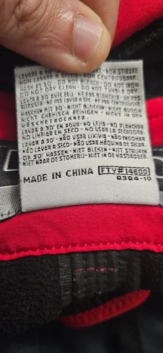 Salopette sci Kappa originale rossa