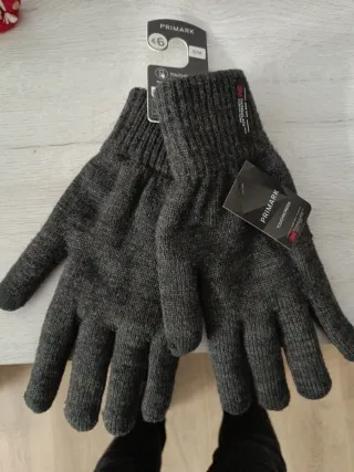 Guantes Hombre Primark Talla S/M Gris