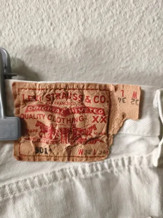 Levi's 501 Jeans Blancos