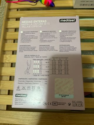 Medias Enteras Medilast Talla Especial Beige