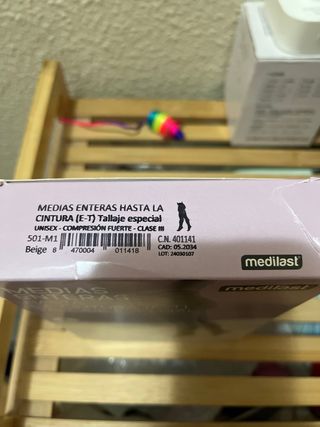 Medias Enteras Medilast Talla Especial Beige