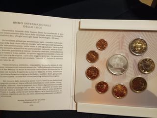 San Marino 2015 kms 1 céntimo 2 euros € + medalla