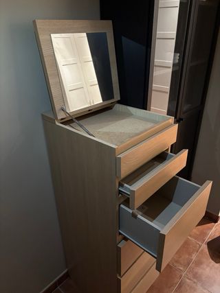 Cómoda Ikea Malm 6 cajones madera