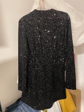Vestido mini lentejuelas Zara