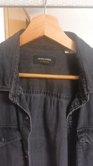 Camisa vaquera negra Jack & Jones