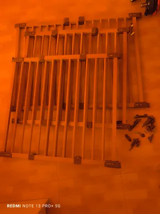 Barrera de seguridad de madera