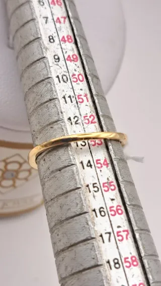 Anillo oro 18k con circonita