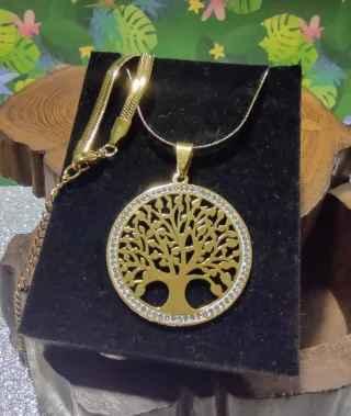 Gran Colgante Acero Árbol de la Vida