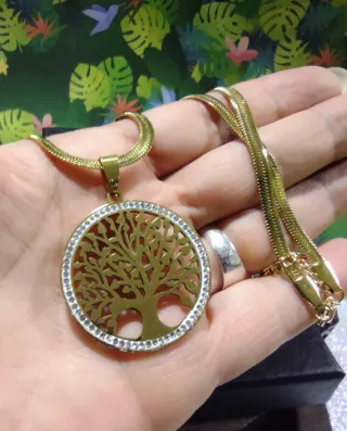 Gran Colgante Acero Árbol de la Vida