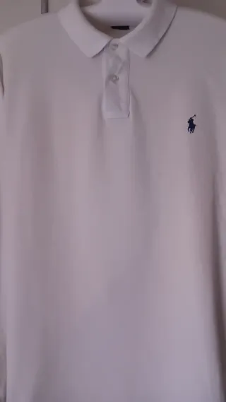 Polo Ralph Lauren Camiseta Manga Larga Blanca