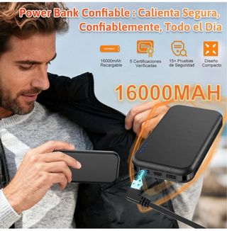 Chaleco Calefactable Negro Unisex