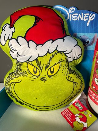 Set Grinch Plaid + Cuscino Disney