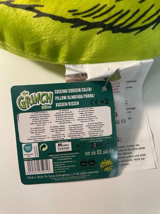 Set Grinch Plaid + Cuscino Disney