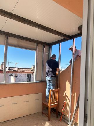 Cerramiento de terraza metálico