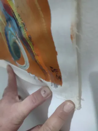 Arte abstracto pintado a mano