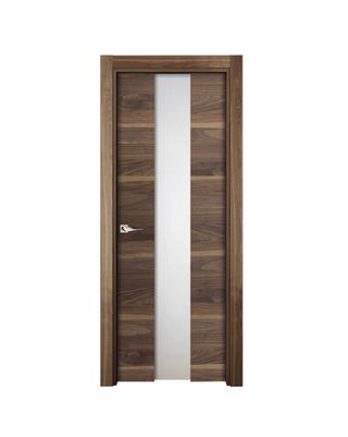 Puerta de interior Oboe nogal cristal
