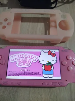 PSP rosa con cargador