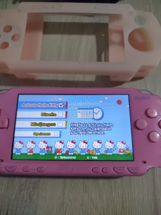 PSP rosa con cargador