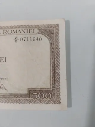 Billetes Rumanía 500 Lei 1941
