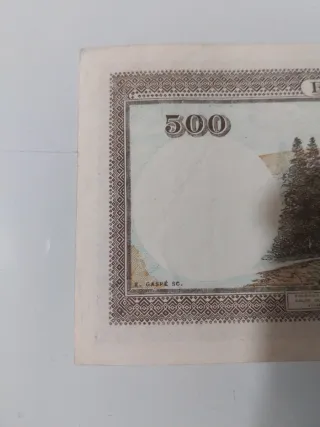 Billetes Rumanía 500 Lei 1941