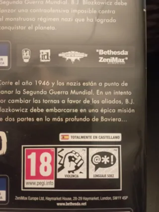 🇪🇸 Wolfenstein The New Order y Old Blood PS4