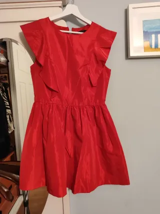 Vestido Rojo Zara Talla M