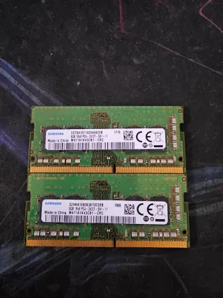 2x Módulos RAM Samsung SO-DDR4 8GB 2400T