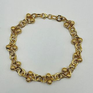 PULSERA BOLAS DIAMANTADAS 18K