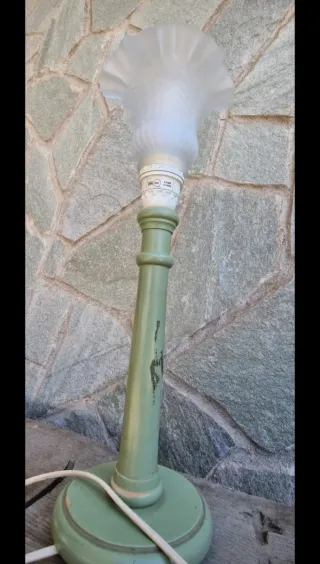 Lampada vintage tavolo anni '60 verde