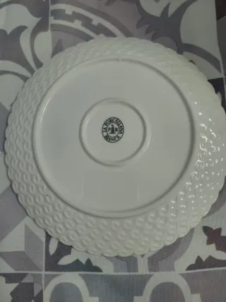 Set 12 piattini da dolce in porcellana